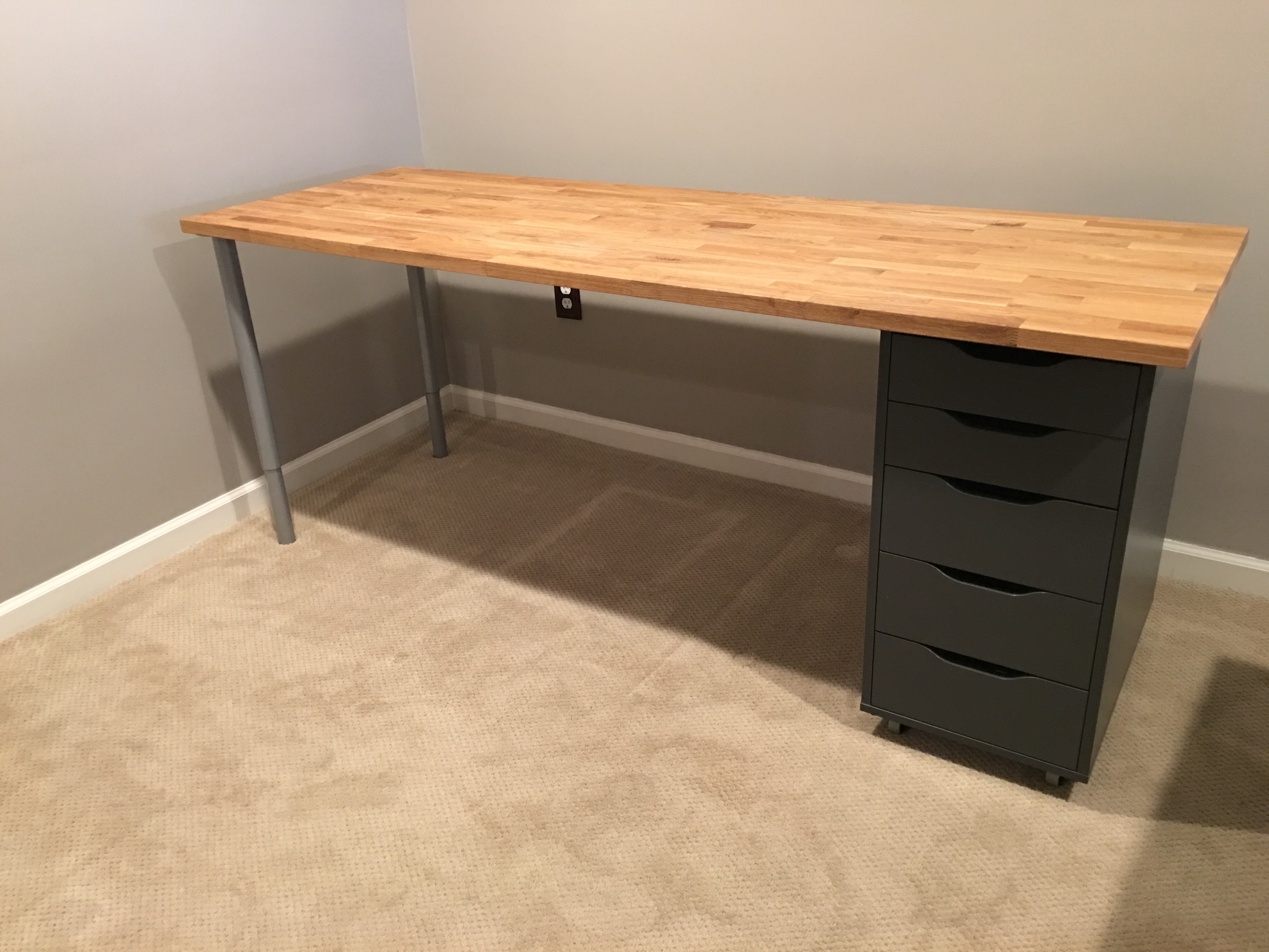 Ikea Hack Custom Transforming Home Office Desks Saving Amy